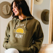 Statement Fleece Hoodie -  Wake Up And Run