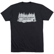 Hiking Short Sleeve T-Shirt - Into the Forest I Must Go Hiking