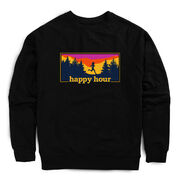 Running Raglan Crew Neck Pullover - Happy Hour