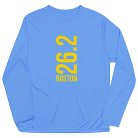 Men's Running Long Sleeve Tech Tee - Boston 26.2 Vertical