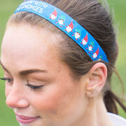 Athletic Juliband Non-Slip Headband - Running with My Gnomies - Christmas