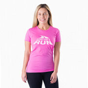 Women's Everyday Runners Tee - Gone For a Run White Logo