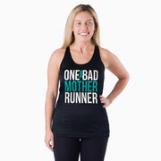 Women's Racerback Performance Tank Top - One Bad Mother Runner (Bold)