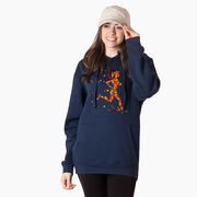 Statement Fleece Hoodie - Autumn Runner Girl
