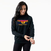 Running Raglan Crew Neck Pullover - Happy Hour