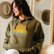 Statement Fleece Hoodie - Here Comes The Sun