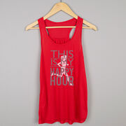 Flowy Racerback Tank Top - This Is My Happy Hour