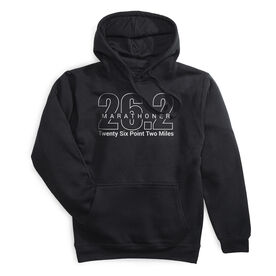 Statement Fleece Hoodie -  Marathoner 26.2 Miles