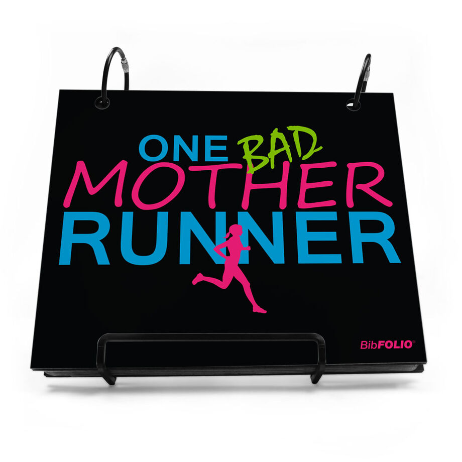 BibFOLIO&reg; Race Bib Album - One Bad Mother Runner - Personalization Image