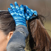 Performance Gloves - Blue Aztec