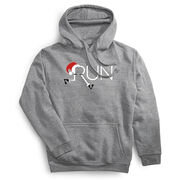 Statement Fleece Hoodie -  Let's Run For Christmas