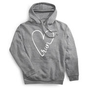 Statement Fleece Hoodie -  Run With Love