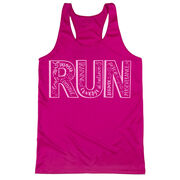 Women's Racerback Performance Tank Top - Run With Inspiration