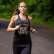 Women's Racerback Performance Tank Top - Run Dirty