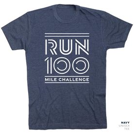 Running Short Sleeve T-Shirt - 100 Mile Challenge