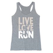 Women's Everyday Tank Top - Live Love Run Silhouette