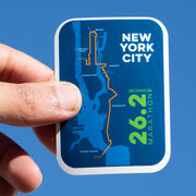 Running Sticker - New York 26.2 Map