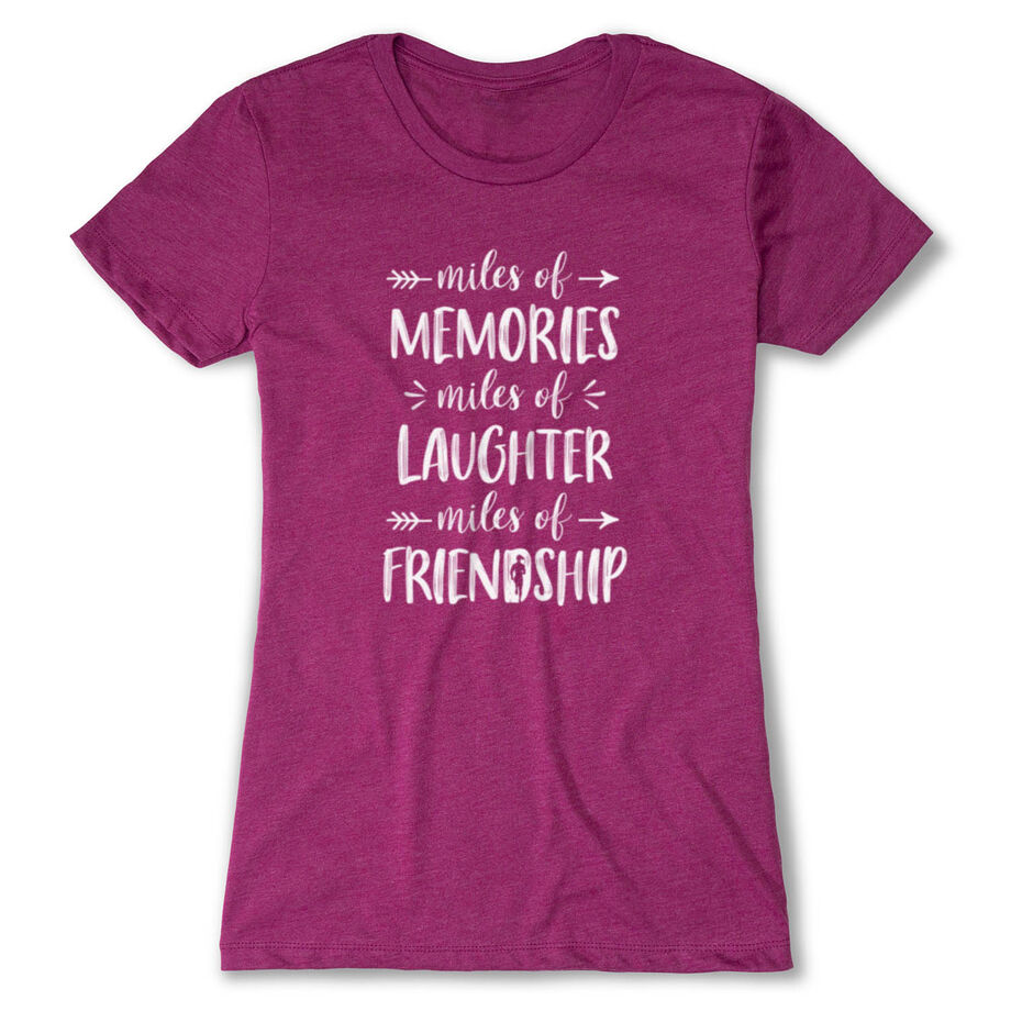 Women's Everyday Runners Tee - Miles of Friendship Mantra