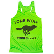 Women's Racerback Performance Tank Top - Lone Wolf Runners Club