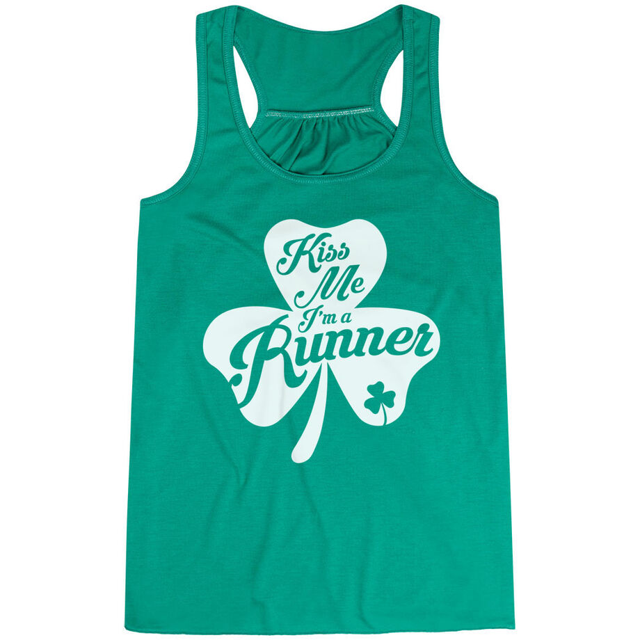 Flowy Racerback Tank Top - Kiss A Lucky Runner