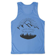 Men's Running Performance Tank Top - Life's Short Run Long (Mountains)