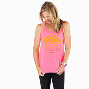 Flowy Racerback Tank Top - Running is My Sunshine