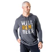 Running Lightweight Hoodie - Will Run For Beer