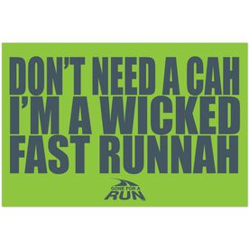 Wicked Fast Runnah Rectangle Car Magnet
