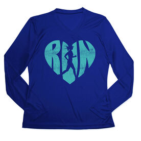 Women's Long Sleeve Tech Tee - Love The Run