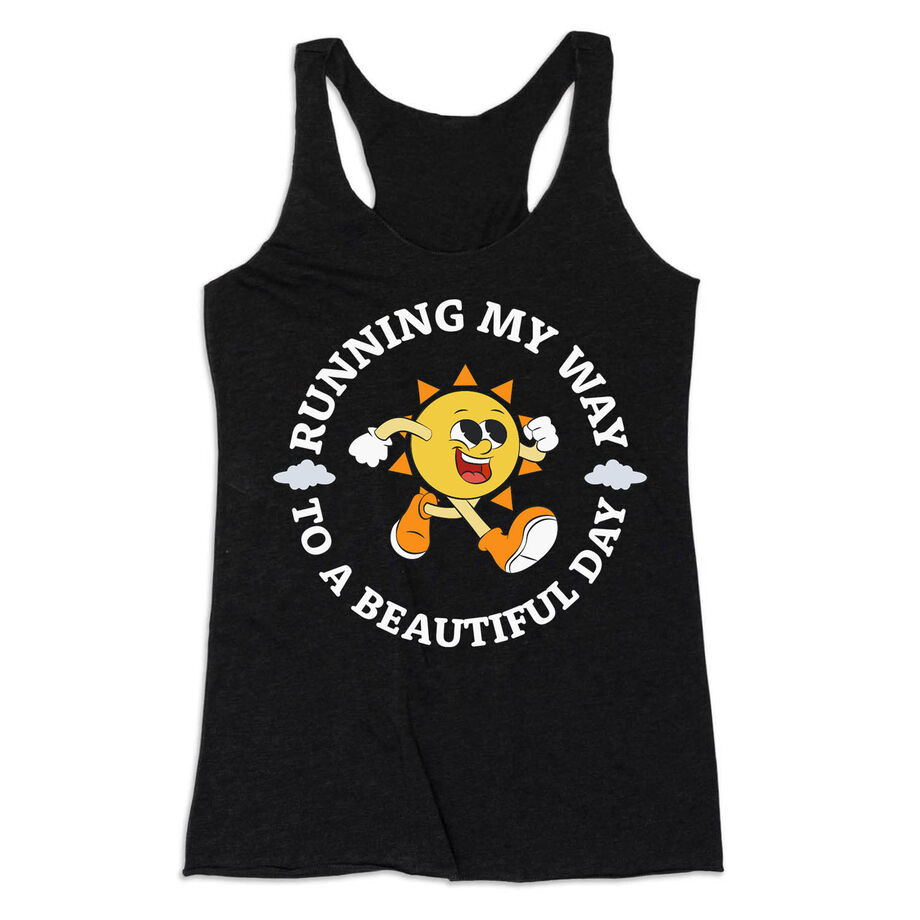 Women's Everyday Tank Top - Running My Way to a Beautiful Day