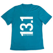 Women's Short Sleeve Tech Tee - 13.1 Half Marathon Vertical