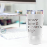 Running 20oz. Double Insulated Tumbler - Peace Love & Runner's High