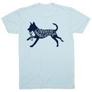 Running Short Sleeve T-Shirt - I'd Rather Be Running with My Dog