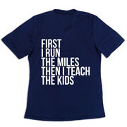 Women's Short Sleeve Tech Tee - Then I Teach The Kids