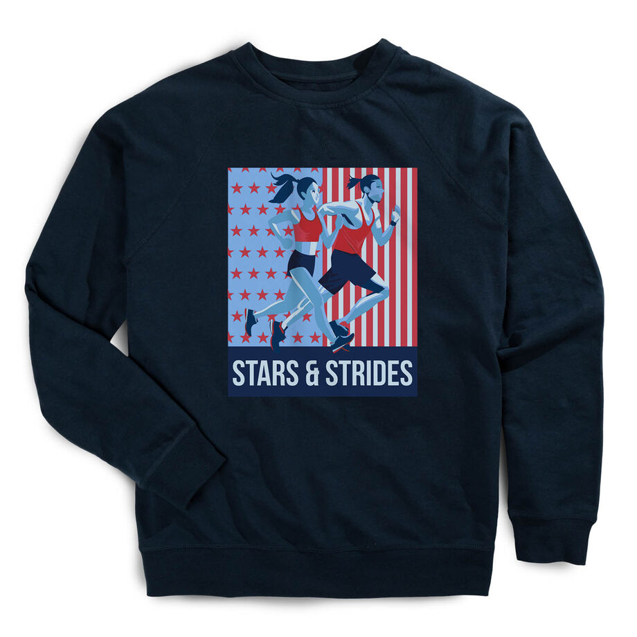 Running Raglan Crew Neck Sweatshirt - Stars and Strides