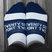 Socrates&reg; Woven Performance Socks 26.2 You've Got This! (Navy)