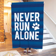 Running Premium Blanket - Never Run Alone (Bold)