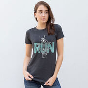 Women's Everyday Runners Tee She Believed She Could So She Did 13.1
