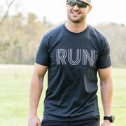 Running Short Sleeve T-Shirt - Run Lines