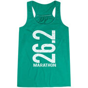 Flowy Racerback Tank Top - 26.2 Marathon Vertical