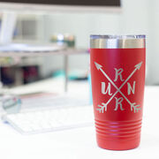 Running 20 oz. Double Insulated Tumbler - RUNR Crossed Arrows