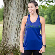 Women's Racerback Performance Tank Top - Trails Over Treadmills