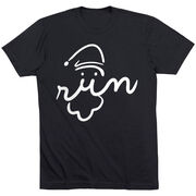 Running Short Sleeve T-Shirt - Santa Run Face 