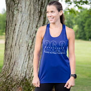 Women's Racerback Performance Tank Top - Marathoner 26.2 Miles 