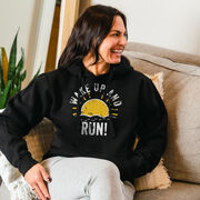 Statement Fleece Hoodie -  Wake Up And Run