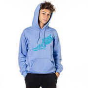 Cross Country Hooded Sweatshirt - Winged Foot Inspirational Words