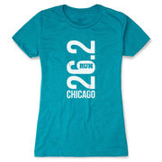 Women's Everyday Runners Tee - Chicago 26.2 Vertical