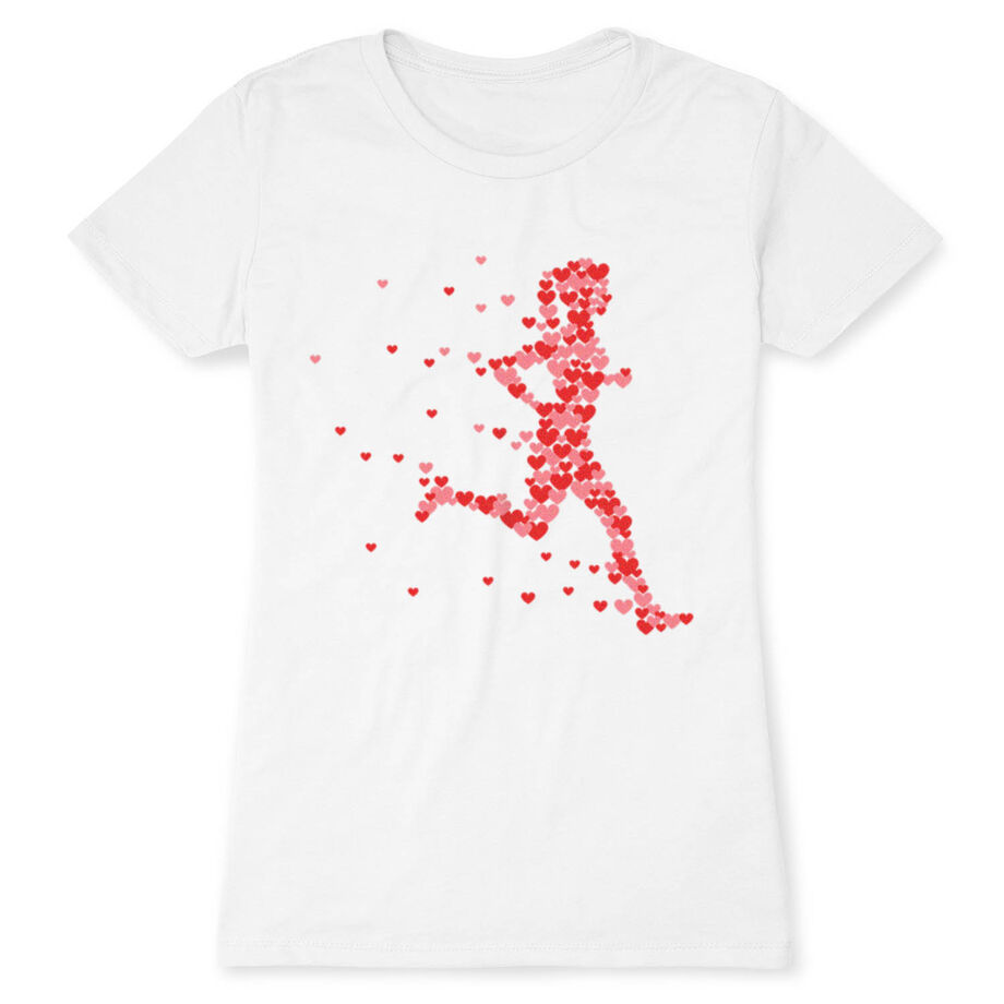 Women's Everyday Runners Tee - Heartfelt Runner Girl