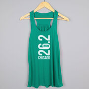 Flowy Racerback Tank Top - Chicago 26.2 Vertical