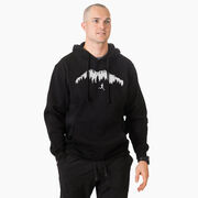 Statement Fleece Hoodie -  Trail Runner in the Mountains (Male)